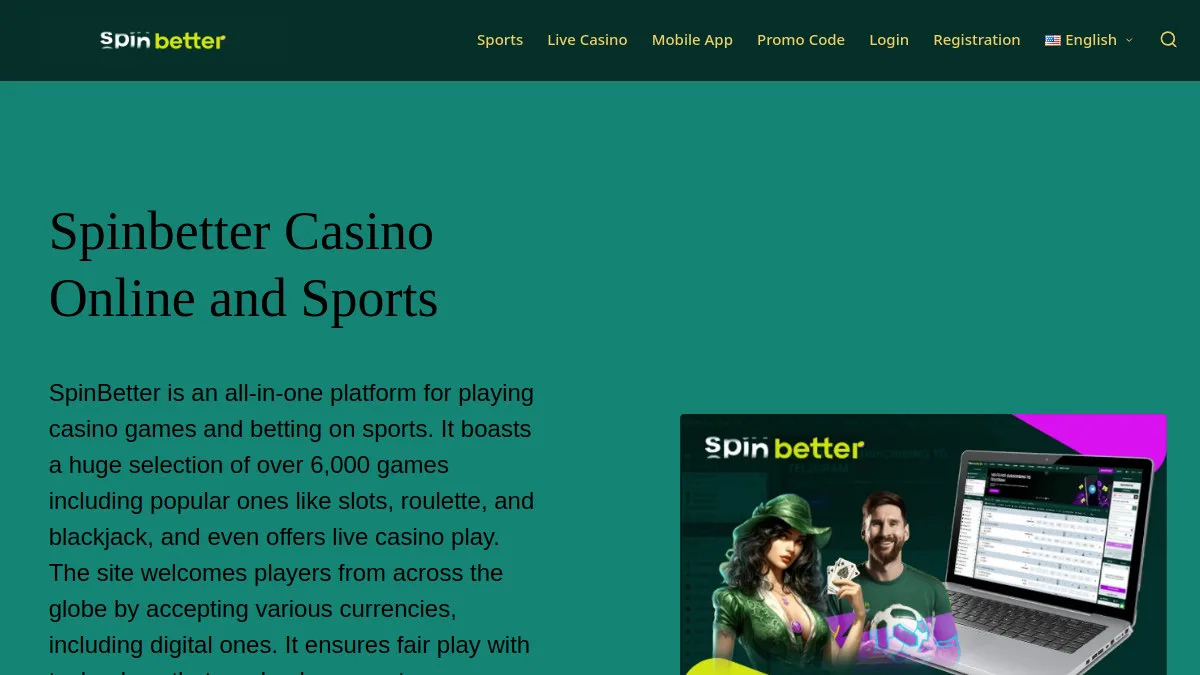 SpinBetter interface screenshot